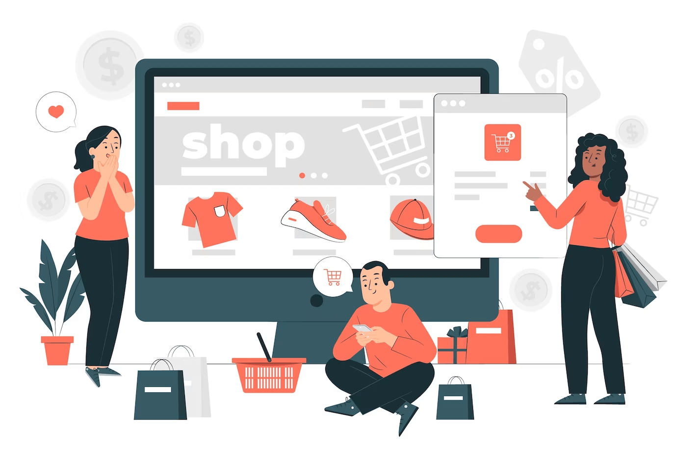 Hoạt động mua bán trên sàn TMĐT (Nguồn: Internet)